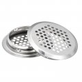 53mm 2-1 8 Circular Soffit Vent 18pcs Stainless Steel Round Air Vents Mesh Hole Louver For Kitchen Bathroom Cabinet Silver Tone 