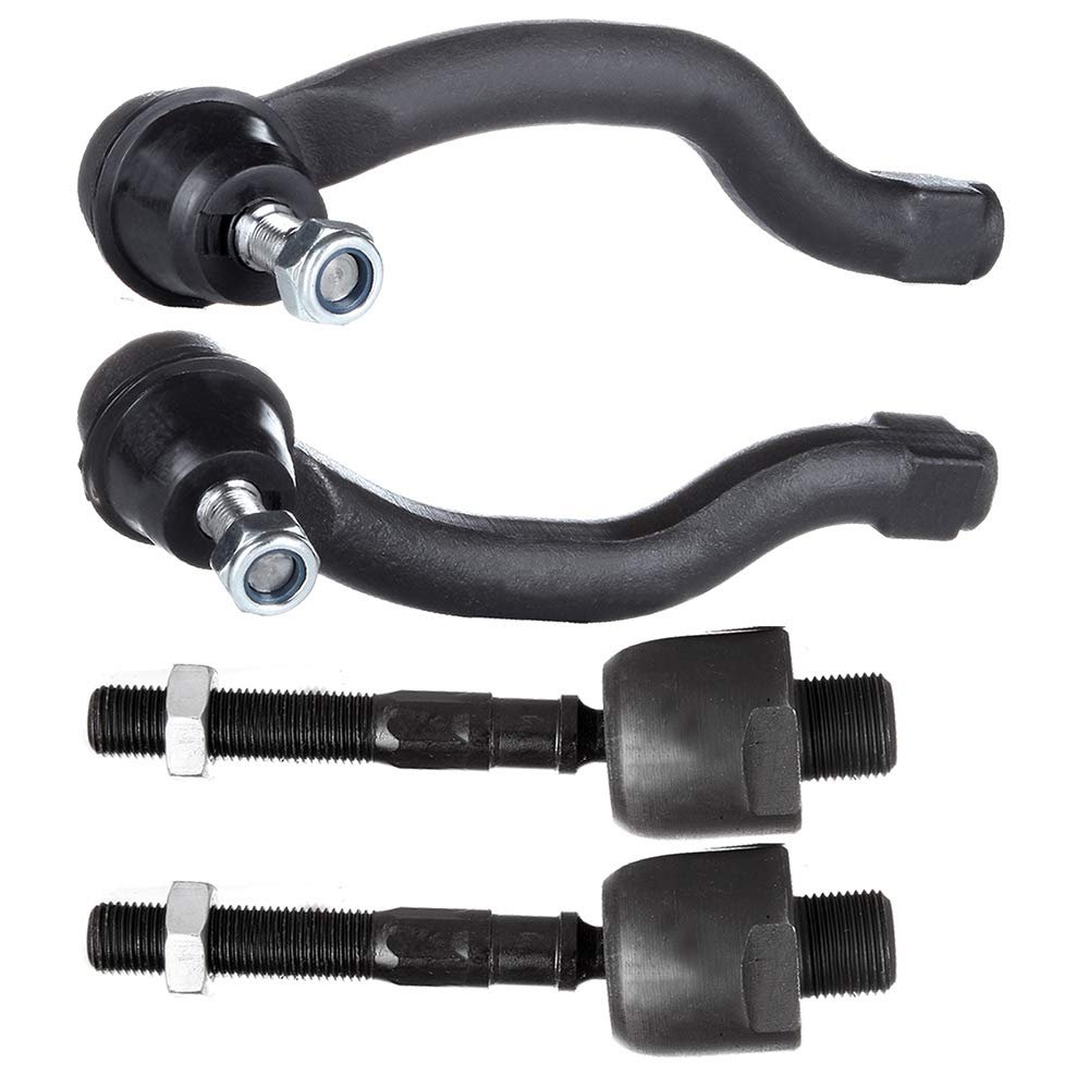 4 Piece Front Inner Outer Tie Rod End For Honda Accord 2008 2012 Es800459 Es800460 Ev800461