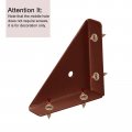 Uxcell 2pcs Angle Corner Brackets 66mm X Cold Rolled Steel Braces Joining Support With Screws For Desk Bed Edge Brown