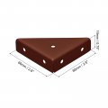 Uxcell 2pcs Angle Corner Brackets 66mm X Cold Rolled Steel Braces Joining Support With Screws For Desk Bed Edge Brown