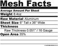 Ccg 6 X36 Diamond Extreme Grill Mesh Sheet Gloss Black
