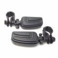 Smt-black Airflow Arrow Foot Rest Pegs With 1 And 4 Mounting Bracket Compatible Triumph Rocket V-star Roadstar Suzuki Intruder