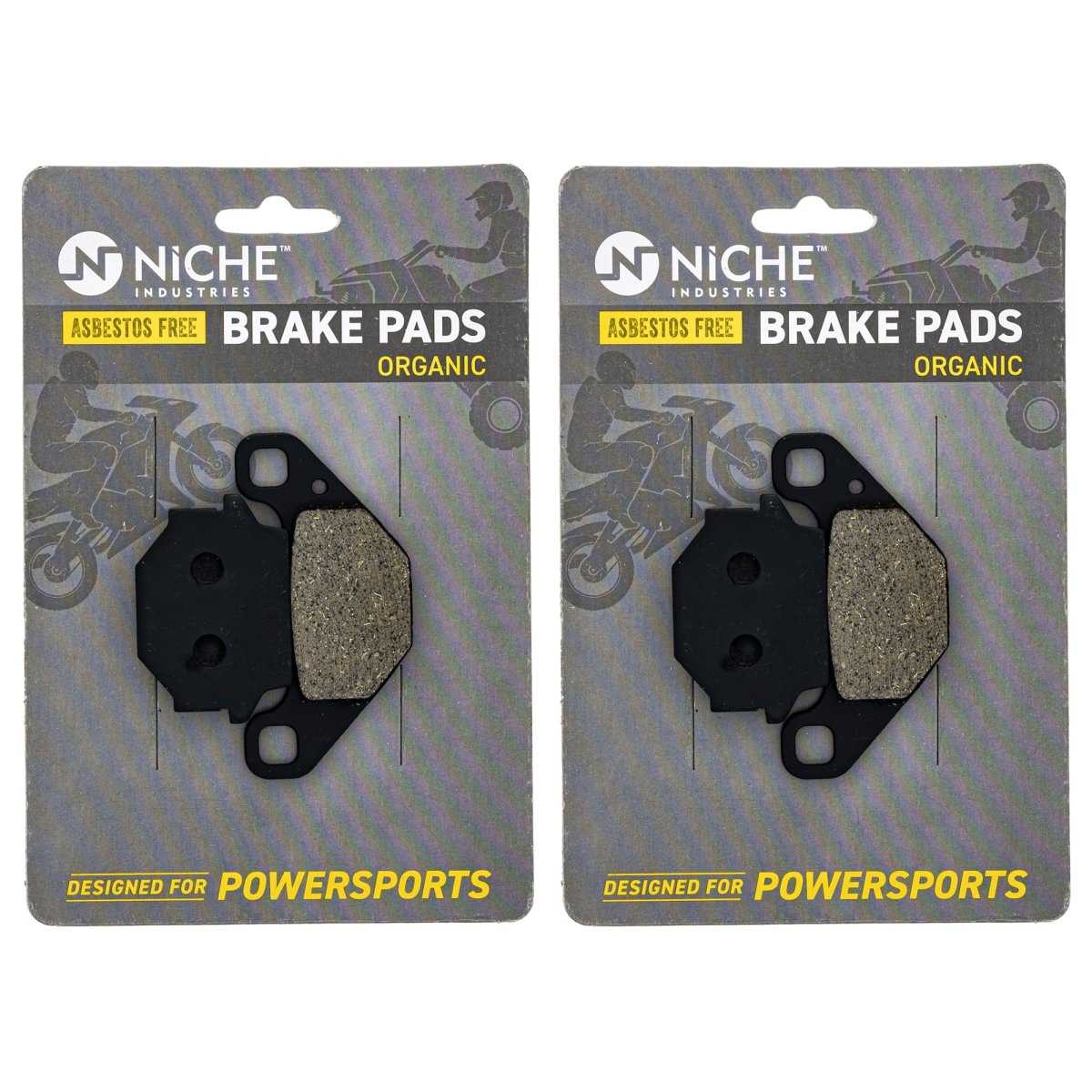 Niche Brake Pad Set For Polaris 2021 Rzr 170 Efi Rear Organic 2 Pack