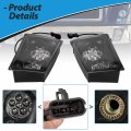 Ecotric Led Fog Light Lamp Compatible With 2003-2017 Volvo Vnl Vn Trucks Pair Set Lh Rh Passenger Driver