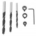 Ftvogue 38pcs Set Dowel Hole Guide Wood Straight Drilling Woodworking Carpentry Positioner Locator Tool