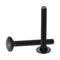 30 Pieces Carriage Bolts M6 X 50mm Stainless Steel 304 Round Head Square Neck Screws Black Oxide Finish For Fastening 