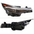 Loyalheartdy For 2021 2022hyundai Elantra Not Gt Halogen With Led Headlights Assembly Passenger Side Headlamp Black Housing 