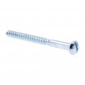 Wood Screws Round Head Slotted Drive 14 X 3 In Zinc Plated Steel 25 Pack Model 