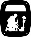 Jeeptails Fallen Comrade Tail Lamp Light Covers For Jeep Wrangler Yj And Tj Black Set Of 2 