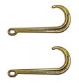 Ba Products Set Of Two Secure Tow F15j -x2 15 J Hook Long With Hole For Chain Wrecker Truck Rollback 