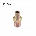 Uxcell Reducing Pipe Fitting Reducer Hex 1 8 Npt X 4 Bsp Male Connector 10pcs