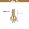 Uxcell M4x10mm Knurled Thumb Screws 4pcs Brass Bolts With Shoulder Grip Knobs Fasteners Tone