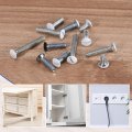 50pcs Wall Plate Screws 1 2 Long 6-32 Thread Outlet White Oval Head Milled Slot Panel Switch For Light Electrical Cover 