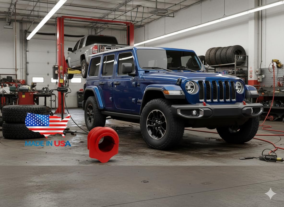 Front Sway Bar Stabilizer Code Red Bracket And Bushing Kit For Jeep Wrangler 2020 2026 Gladiator Without Electronic Disconnect