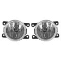 Hecasa Pair Fog Light W Bezel For 2016-2018 Acura Ilx Front Bumper Driving Signal Lamp Clear Lens Black Bezel Trim Cover Left 