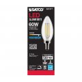 Satco 6pk 5 5w B11 Led 5000k Candelabra Base Dimmable 60w Equiv