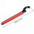 Uxcell C Hook Spanner Wrench Collet Chuck For 22-26mm Round Nut With Red Non-slip Handle
