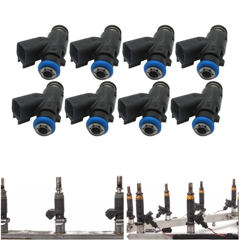 8x Fuel Injector Nozzle 4 Holes Fj19 12613412 For 2010-2018 Chevrolet Silverado 2500 Hd 8 Cyl 0l 8 6 Flex