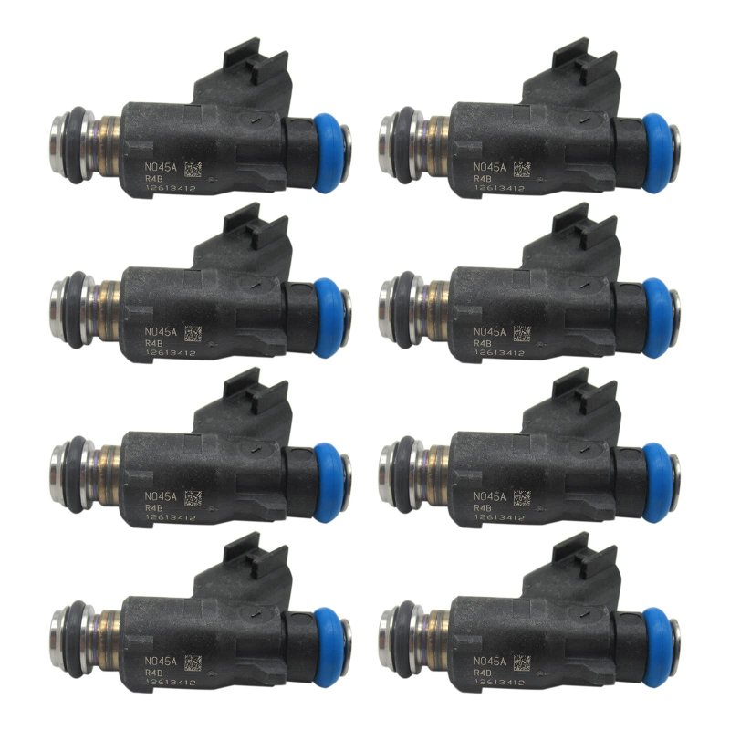 8x Fuel Injector Nozzle 4 Holes Fj19 12613412 For 2010-2018 Chevrolet Silverado 2500 Hd 8 Cyl 0l 8 6 Flex
