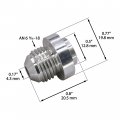 An6 Weld On Bung Aluminum Male Flare Weldable Fuel Tank Fitting Jic-6 An 9 16-18 Thread Hose Adapter Connector 2