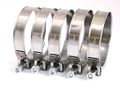 5x Premium 304 Stainless Steel T-bolt Turbo Silicone Hose Clamp 3 25 76-84mm 