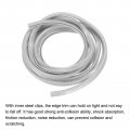 Uxcell Edge Trim Gray U Shape Protector Rubber With Steel Clips Fits 1 64 -1 16 8 2ft 2 5meter Length Door Guards