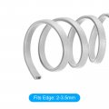 Uxcell Edge Trim Gray U Shape Protector Rubber With Steel Clips Fits 1 64 -1 16 8 2ft 2 5meter Length Door Guards