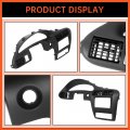 Ecotric Dash Panel Cover Compatible With 2000-2005 Cavalier Instrument Cluster Trim Plate Black Replace For Part Number