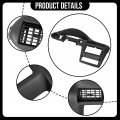 Ecotric Dash Panel Cover Compatible With 2000-2005 Cavalier Instrument Cluster Trim Plate Black Replace For Part Number