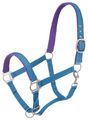 Tough 1 Nylon Padded Halter With Satin Hardware Turquoise Yearling 
