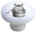 Set Of 2 Wringer Washing Bucket Laundry Ceramic Cabinet Drawer Knobs 