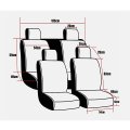 Universal Leather Car Seat Covers Full Set For 5 Seats Waterproof Faux Front And Rear Cushion Protectors Most Cars Trucks Suvs