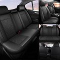 Universal Leather Car Seat Covers Full Set For 5 Seats Waterproof Faux Front And Rear Cushion Protectors Most Cars Trucks Suvs