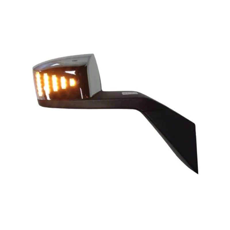 Fortpro Chrome Hood Mirror W Led Turn Light For Volvo Vnl 2004-2016 Passenger Side F247656