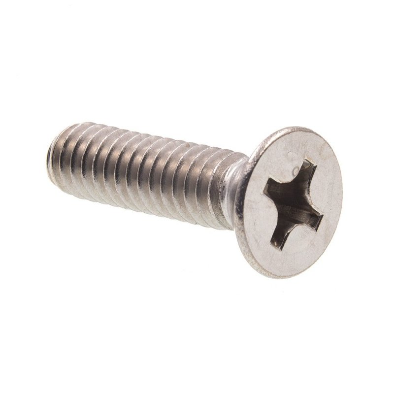 Machine Screws 1 4 In 20 X Flat Head Phillips Drive Stainless Steel 25 Pack Model