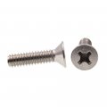 Machine Screws 1 4 In 20 X Flat Head Phillips Drive Stainless Steel 25 Pack Model