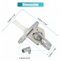 Uxcell Motorcycle Fuel Valve Petcock With Male Thread For Honda Cr125r 1979-2007 Cr250r 1978-2007
