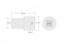 Tekton 3 4 Inch Drive F X 1 M Adapter Sha34104