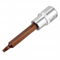 Uxcell 1 2 Drive X T27 Torx Bit Socket S2 Steel Bits Cr-v Sockets 4 Length Use With Ratchet Wrench Slide Bar Extension Rod