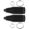 Steering Rack And Pinion Tie Rod Boot Kit With Bellows Ties Clamp 2 Piece Silicone Set For Toyota Prius Chevrolet Traverse Gmc 