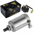 Caltric Starter W Relay Solenoid Compatible With Hyosung Gt125 Gt125r Gt250 Gt250r Comet 2003-2006