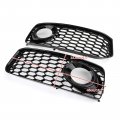 Topteng Pair Fog Light Grill Cover Grille Black Trim Fit For Audi A5 S-line Bumper S5 B8 Rs5 2008-2012 Only 8t0807681b