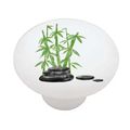 Zen Stones And Bamboo High Gloss Ceramic Drawer Knob 