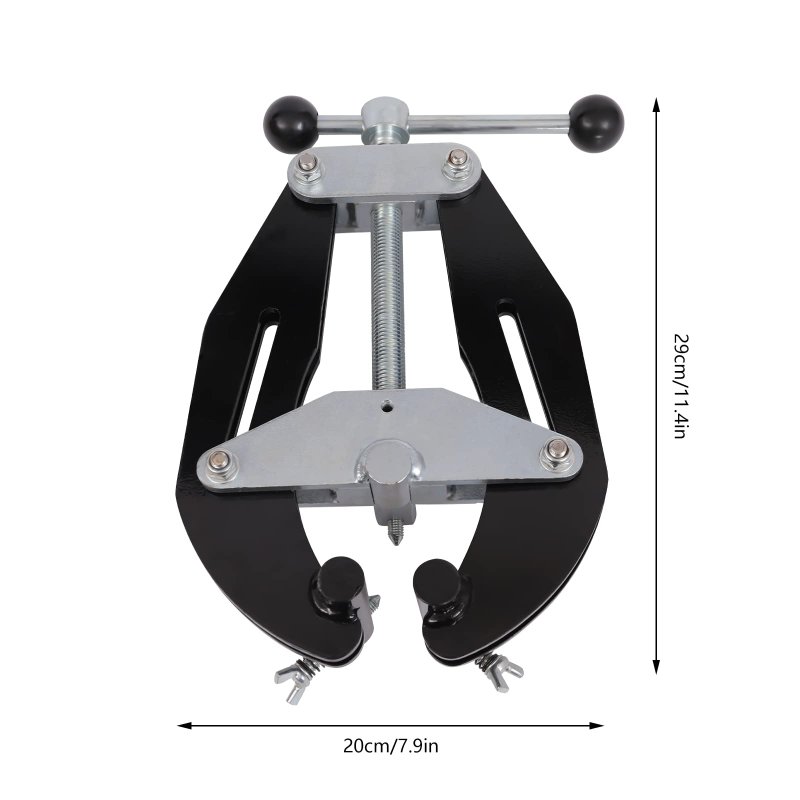 Pipe Clamp 1 96-5 9in With Quick Acting Screws High Strength Alignment Tool Strong Hand Tools Black