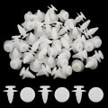 Uxcell Car Door Fender 7mm 0 28inch Hole Push Plastic Rivets Retainer Clips White 50 Pcs