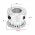 Uxcell Aluminum 25 Teeth 10mm Bore 2 032mm Pitch Timing Belt Pulley For 6mm