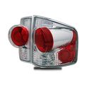 Chrome Euro Tail Lights Assembly Set For Chevrolet S10 And Gmc Sonoma Pair Includes Driver Left Passenger Right Side 