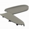 Gray Vinyl Front Door Panel Armrest Lid Covers For 2008 2012 Honda Accord Sedan Pair Of Left And Right Armrests Ez 3615 