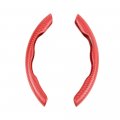 G-plus Universal 15 Steering Wheel Cover Car Anti-skid 2pcs Grip Protector Compatible With Most Trucks Suv Sedans Red 