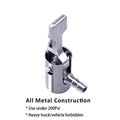 1 4 Lock On All Metal Air Chuck Mini Compressor Portable Tire Inflator Hose End With Barb Connector For Repair Inflate